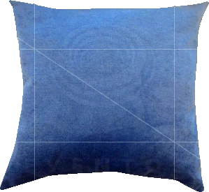 Almofada Azul Perolado 0,40 x 0,40 (Ref: B07)