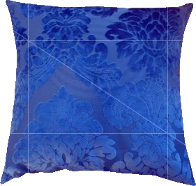 Almofada Boho Azul Estampada 0,40 X 0,40 (Ref: B08)