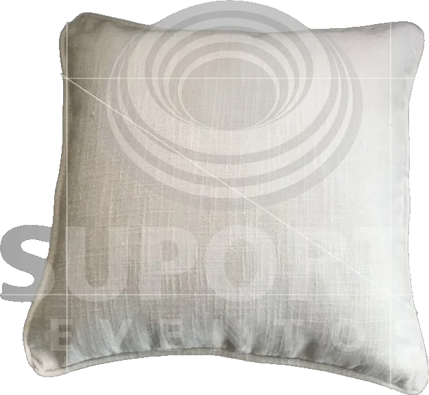 Almofada Branca de Linho 0,45 x 0,45
