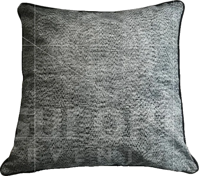 Almofada Grafite com Friso Preto 0,45 x 0,45