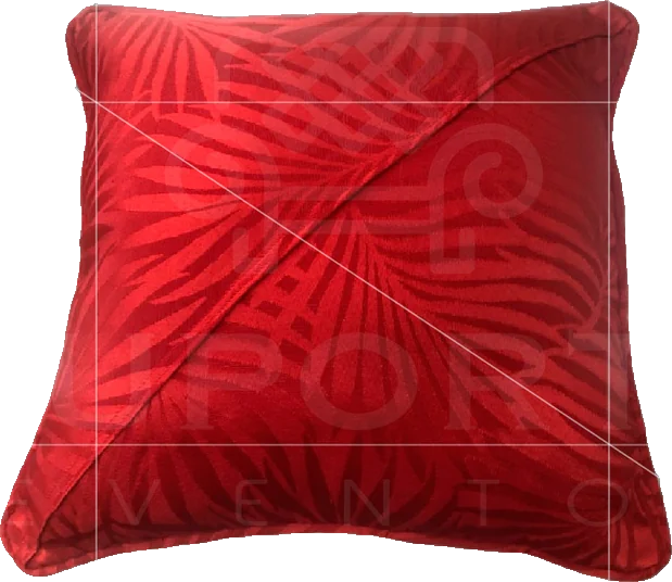 Almofada Vermelha em Jacquard 0,40 x 0,40