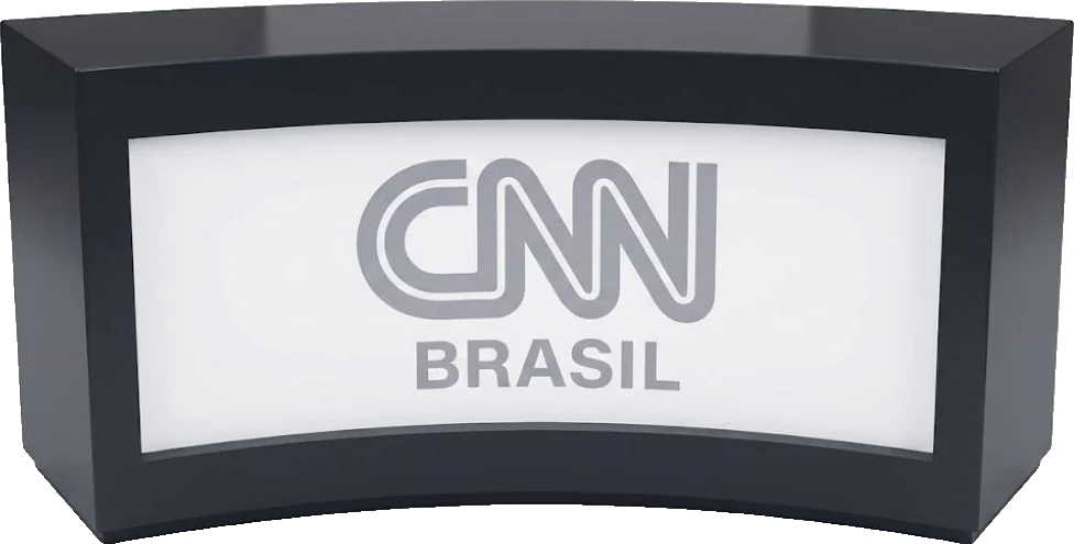 Balcão cenográfico Oval c/ nicho plotável