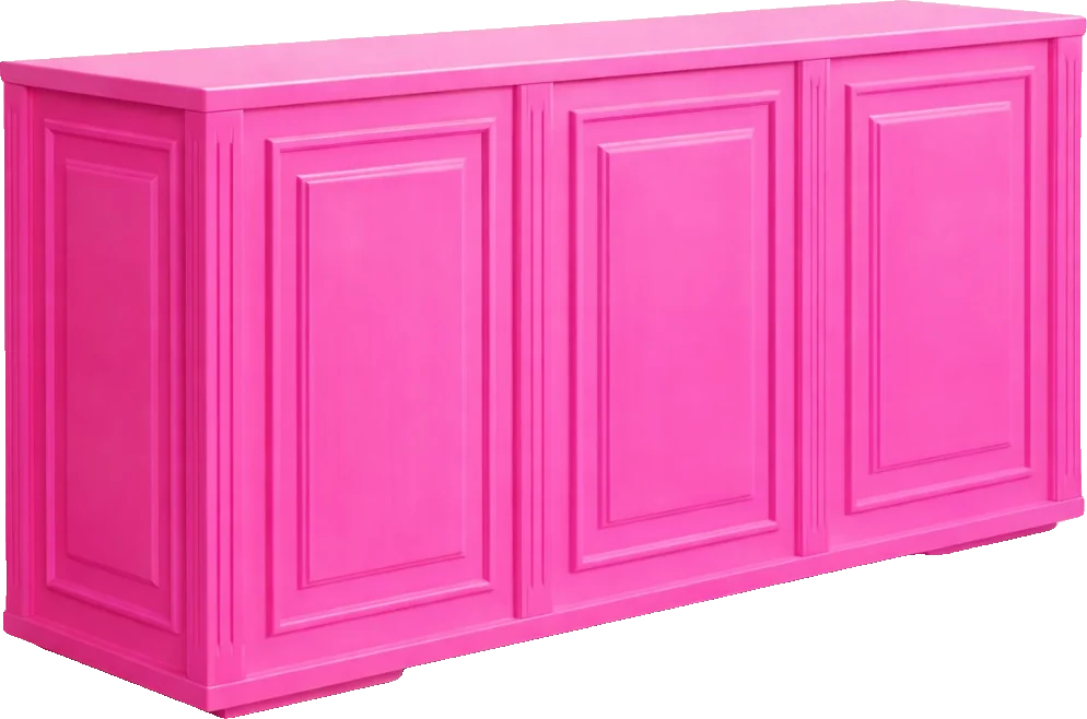 Balcão Madeira Rosa Magenta