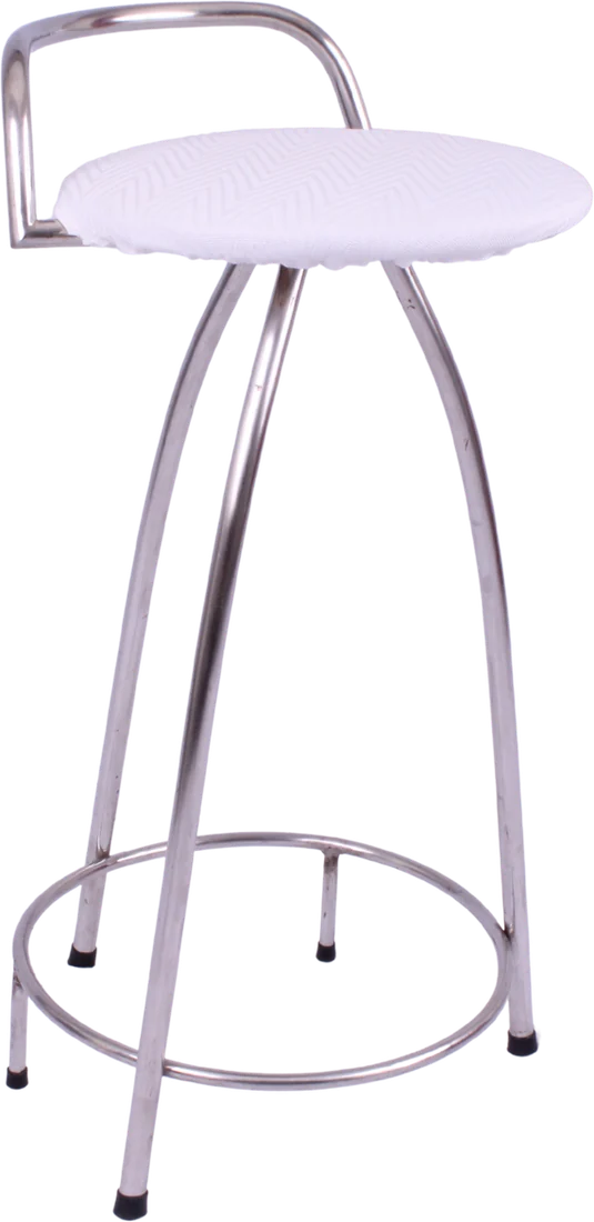 Banco Bistrô Inox (Preto, Branco ou Geométrico)