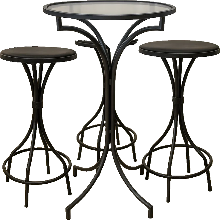Conjunto Bistrô Met. com Banco Fixo