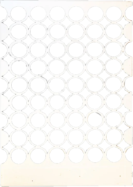 Divisória Geométrica Branca 2,41 alt. x 1,60 larg. (não fazemos a instalação)