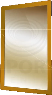 Espelho Dourado 1,86 alt. x 1,10 larg.