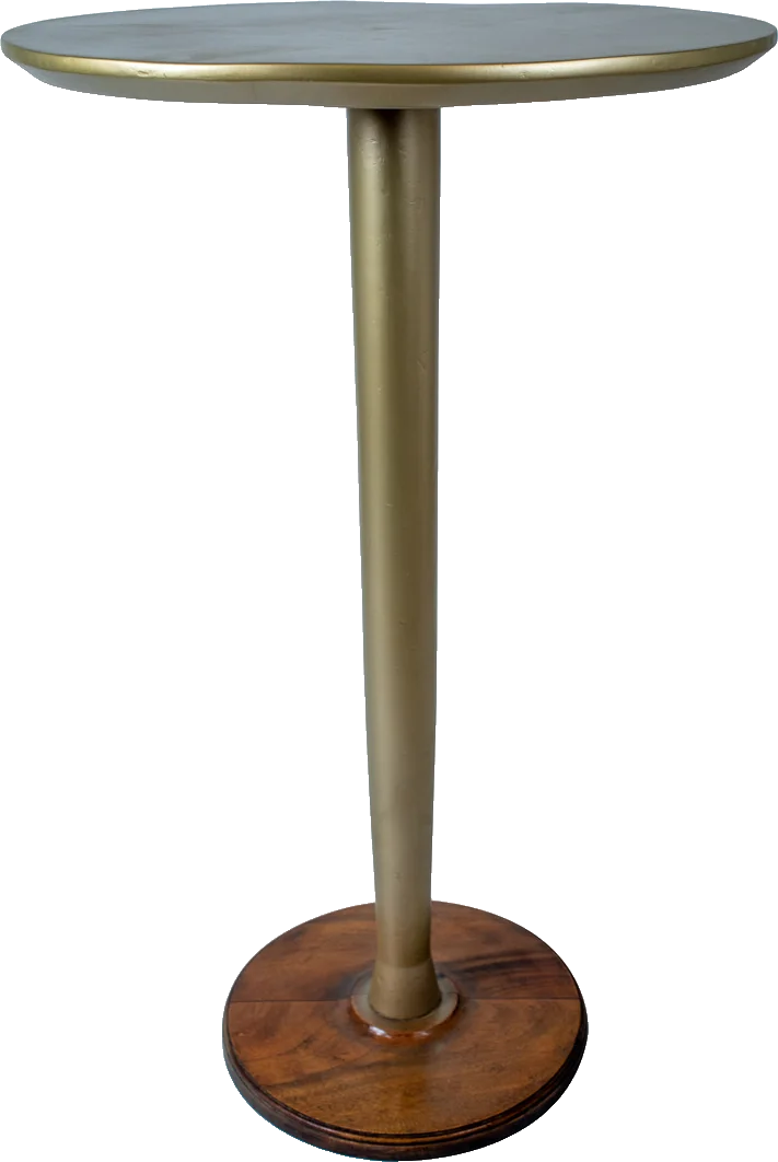Mesa Bistrô Taça Dourada 0,70 de diâmetro x 1,10 alt.