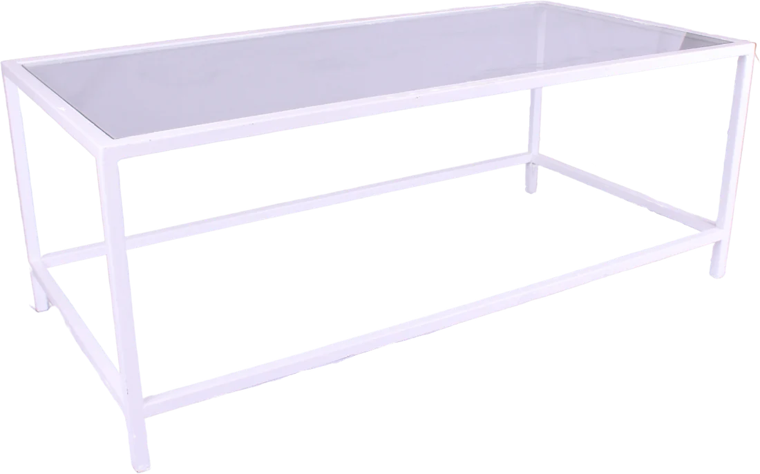Mesa Centro Branca Metálica (1,2 x 0,6 x 0,45 alt.)
