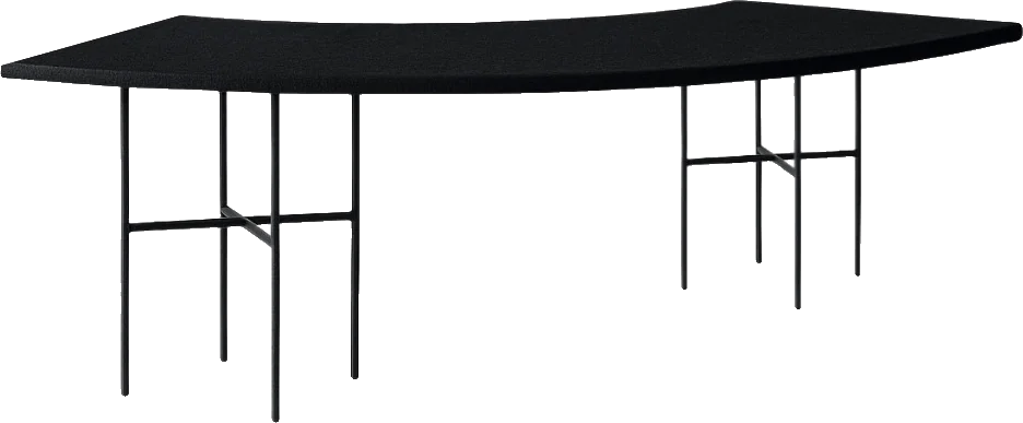 Mesa convidado Oval 2,72C x 0,80L x 0,77alt