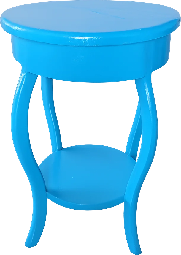 Mesa Lateral Boho Azul Bic