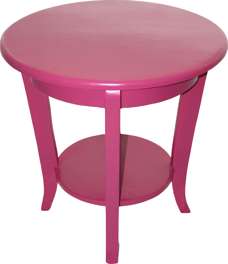 Mesa lateral Boho Pink | 70 de Diâmetro x 70 alt.