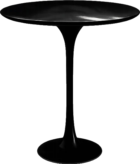 Mesa Lateral Preta Saarinen 0,55 x 0,73 alt.