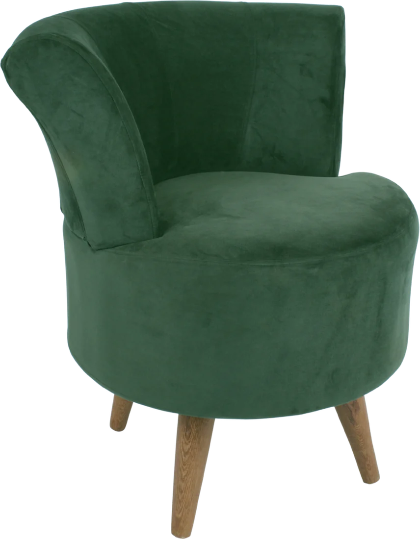 Poltrona Shell Verde Veludo