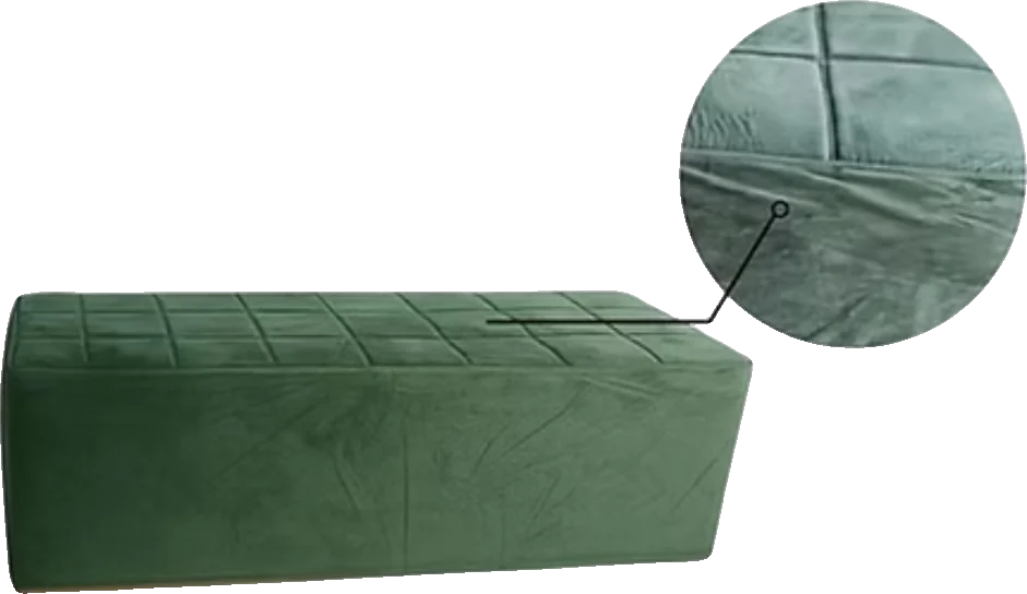 Puff Verde Veludo 1.60C X 0.60L