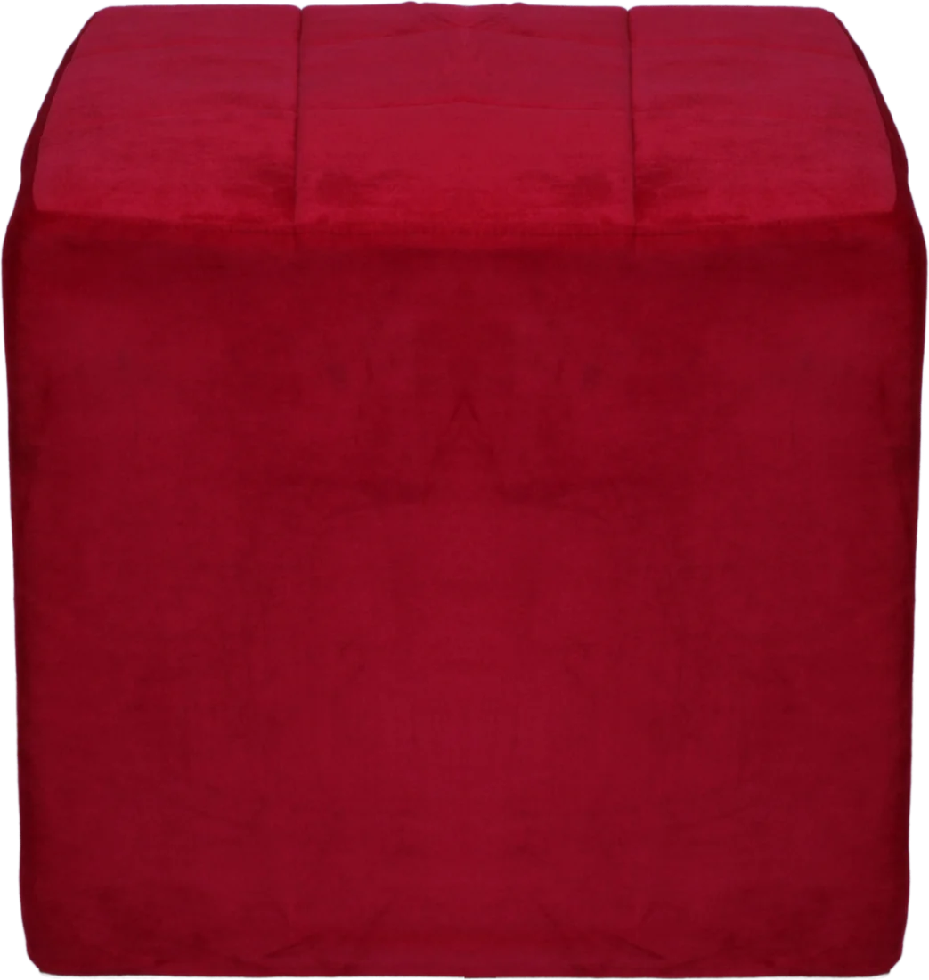 Puff Vermelho 0,50 x 0,50 c/ Capa