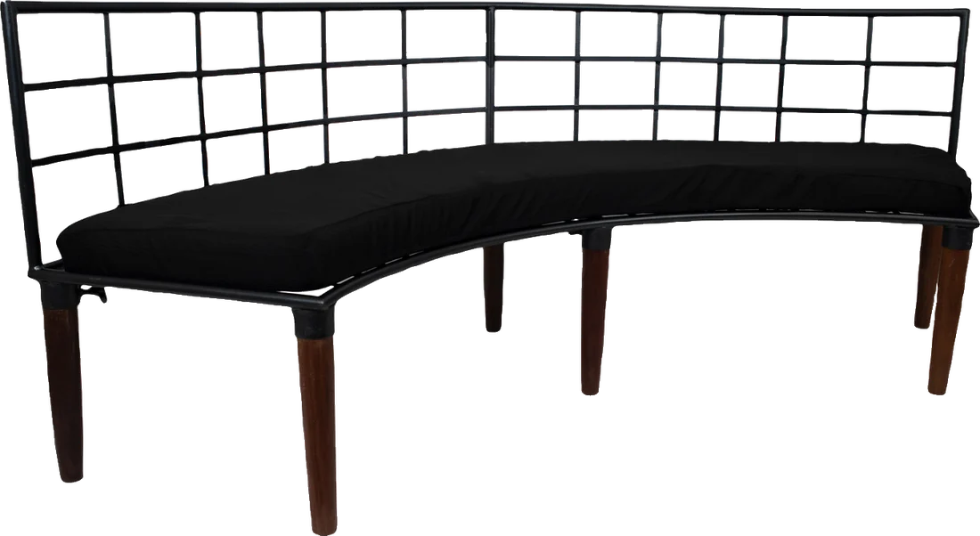 Sofá Industrial Metálico 2,60 x 0,85 (2,92 raio x 0,70 prof.)