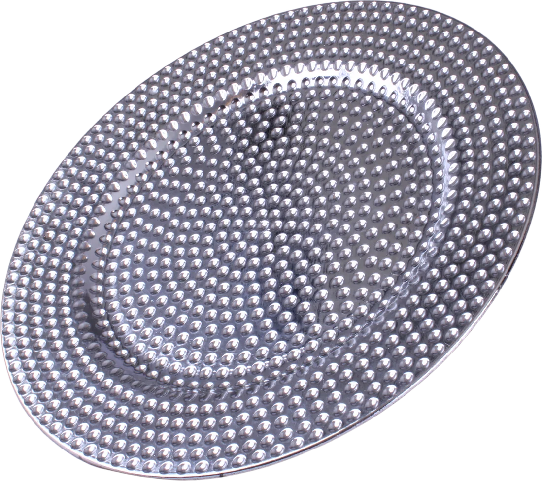 Sousplat Prateado Ball (D - 33cm)