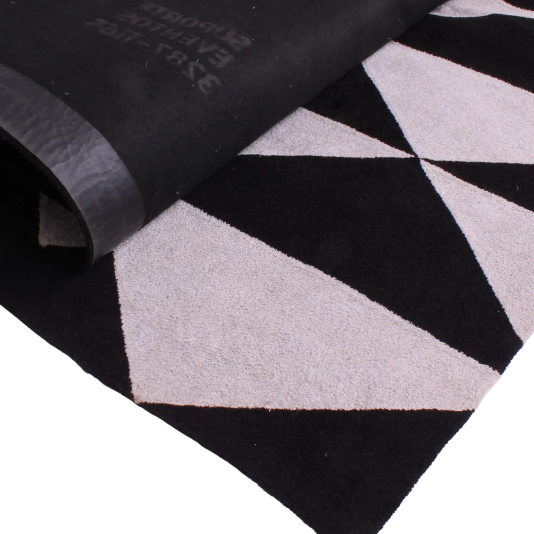 Tapete Geométrico Preto e Cinza (4m x 3m)
